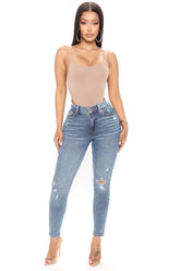 Great Stretch Curvy Skinny Jeans - Dark Wash Ins Street